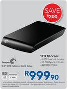 Seagate 2.5" 1TB External Hard Drive