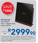 Netgear Net-Netgear 802.11 Gigabit ADSL Router D6300