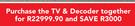 DSTV Multichoice Explora Decoder + Hisense 65" FHD LED 3D Smart TV