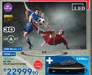 DSTV Multichoice Explora Decoder + Hisense 65" FHD LED 3D Smart TV