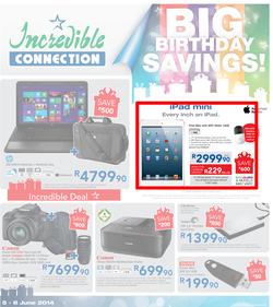 Incredible Connection: Big Birthday Savings (5 Jun - 8 Jun 2014), page 1