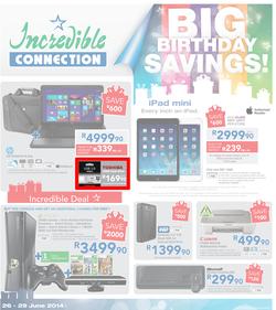 Incredible Connection : Big Birthday Savings! (26 Jun - 29 Jun 2014), page 1