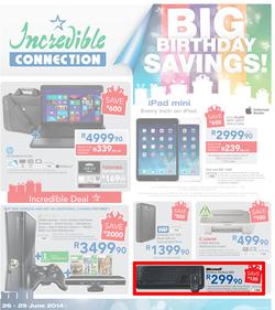 Incredible Connection : Big Birthday Savings! (26 Jun - 29 Jun 2014), page 1