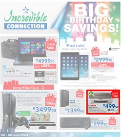 Incredible Connection : Big Birthday Savings! (26 Jun - 29 Jun 2014), page 1