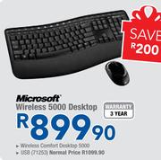 Microsoft Wireless 5000 Desktop