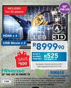 Hisense 50" FHD LED 3D Smart TV 50K610