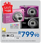 Nikon Coolpix S2700 Camera-Each