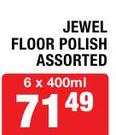 Jewel Floor Polish Assorted-6x400ml