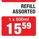 Personal Touch Fabric Conditioner Refill Assorted-1x500ml