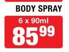 Gold Series Beverly Body Spray-6x90ml