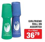 Girlfriend Roll On Assorted-6x50ml