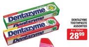 Dentazyme Toothpaste Assorted-6x100ml