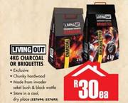 Living Out 4Kg Charcoal Or Briquettes-Ea