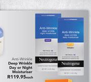 Neutrogena Anti-Wrinkle Deep Wrinkle Day Or Night Moisturiser-Each