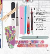 Nail Buffer/Nail Stone/3 Way Buffer Crystal Nail FIle-Each