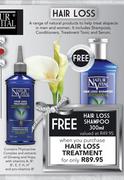 Natur Vital Hair Loss Treatment + Free Hair Loss Shampoo 300ml