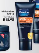Vaseline Made For Men Moisturiser SPF15 Tube-20ml