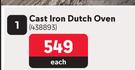 Camp Master Cast Iron Dutch Oven 438893-Each