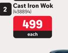 Camp Master Cast Iron Wok 438894-Each