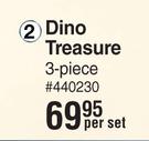 Dino Treasure (3 Piece) 440230-Per Set