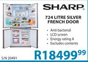 Sharp 724 Litre Silver French Door