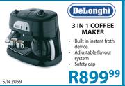 Delonghi 3 in 1 Coffee Maker