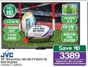 JVC 32" Full HD LED TV Built In DVD Player LT-32ND55