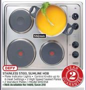 Defy 592mm Stainless Steel Slimline Hob DHD358