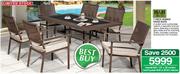 H&H Collection 7 Piece Romeo Patio Suite