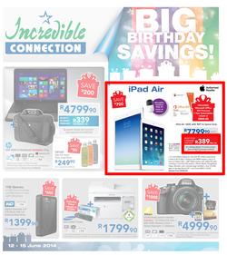 Incredible Connection : Big Birthday Savings! (12 Jun - 15 Jun 2014), page 1