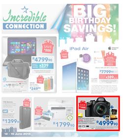 Incredible Connection : Big Birthday Savings! (12 Jun - 15 Jun 2014), page 1