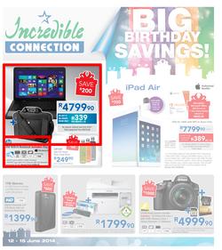 Incredible Connection : Big Birthday Savings! (12 Jun - 15 Jun 2014), page 1