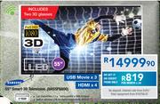 Samsung 55" Smart 3D Television UA55F6800