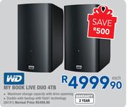 WD My Book Live DUO 4TB