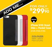 Ozaki iPhone 5/5s Ocoat Slim+ Pocket Case-Each