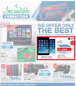 Incredible Connection : Incredible Service (31 Jul - 3 Aug 2014), page 1