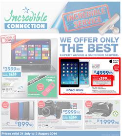 Incredible Connection : Incredible Service (31 Jul - 3 Aug 2014), page 1