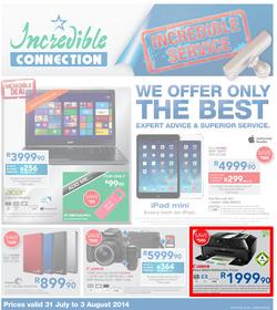 Incredible Connection : Incredible Service (31 Jul - 3 Aug 2014), page 1