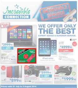 Incredible Connection : Incredible Service (31 Jul - 3 Aug 2014), page 1