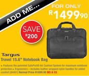 Targus Travel 15.6" Notebook Bag