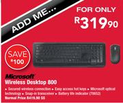 Microsoft Wireless Desktop 800