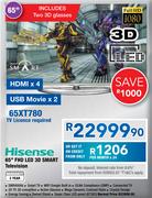 Hisense 65" FHD LED 3D Smart Television