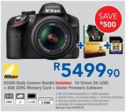 Nikon D3200 Body Camera Bundle