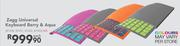 Zagg Universal Keyboard Berry & Aqua-Each