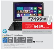 HP 15.6" Pavillion CI3 Notebook