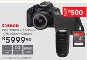 Canon EOS 1200D + 18-55mm + 75-300mm Camera