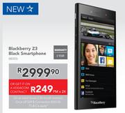 Blackberry Z3 Black Smartphone-On An Initial Smart S