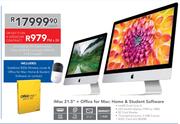 Apple iMac 21.5"+Office For Mac Home & Student Software-Each