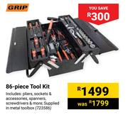 Grip 86 Piece Tool Kit