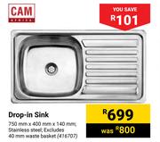 Cam Drop In Sink